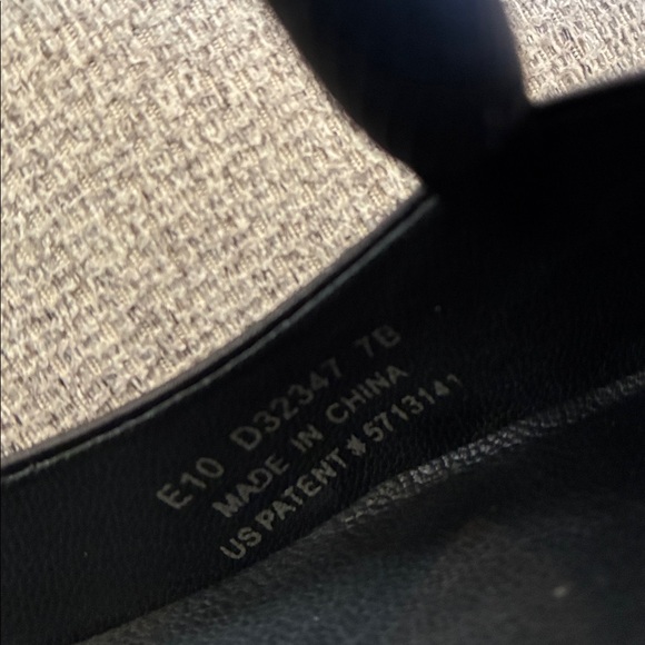 Cole Haan Nike Air (7B) Black Leather Wedge Ballerina Women's Shoes - Picture 8 of 13